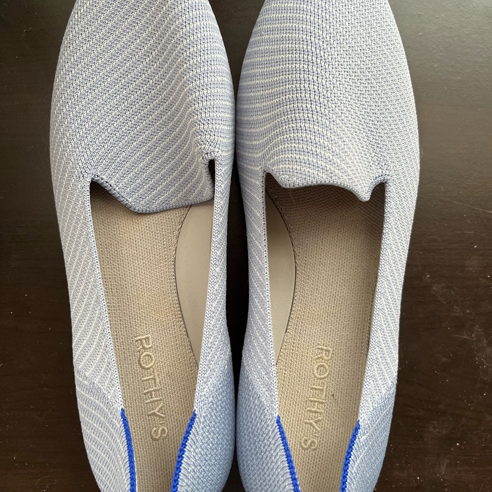 Rothy’s loafer (light blue)